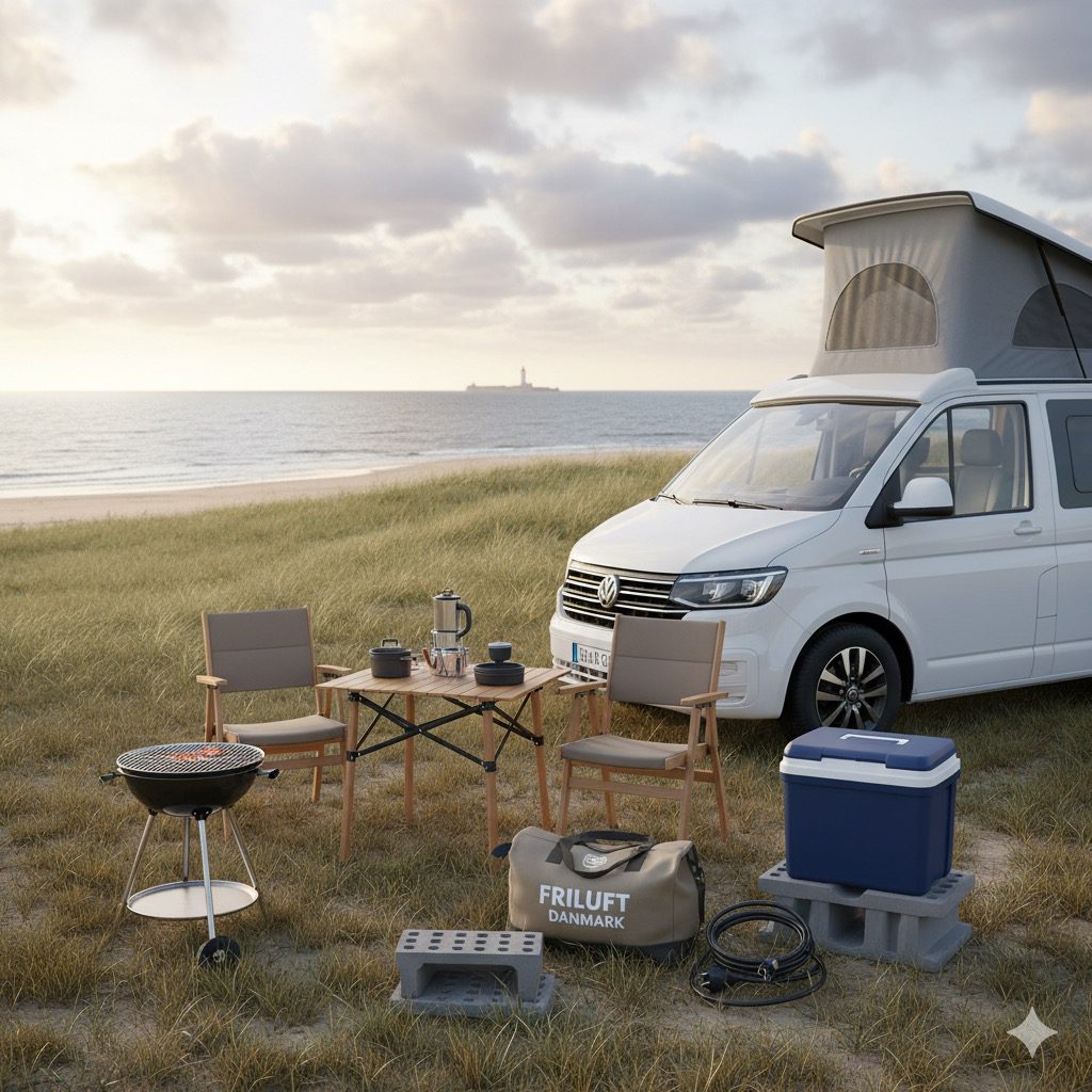 Wohnmobil mit Zusatzausrüstung