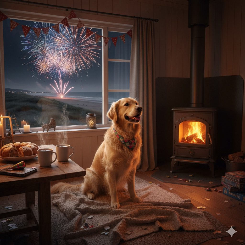 Silvester mit Hund in Dänemark