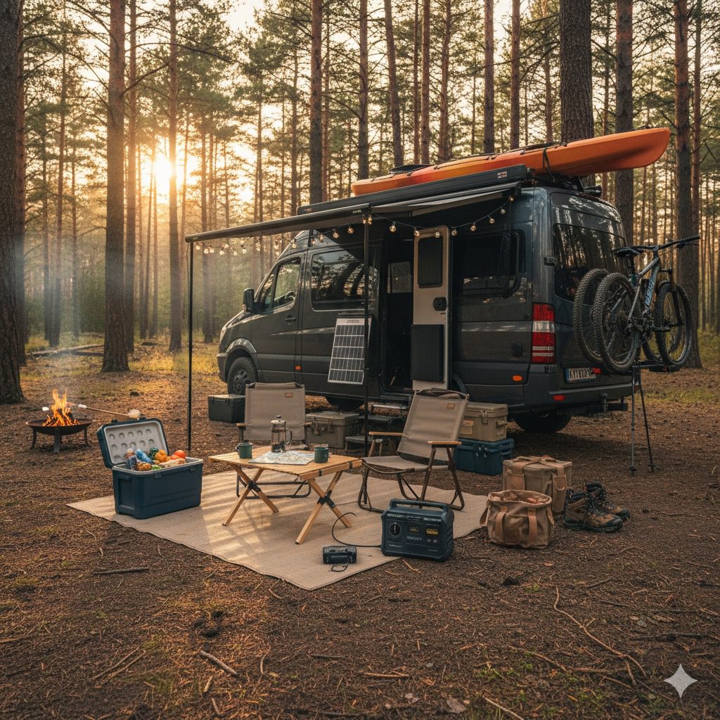 Wohnmobil Outdoor-Ausrüstung für Camping