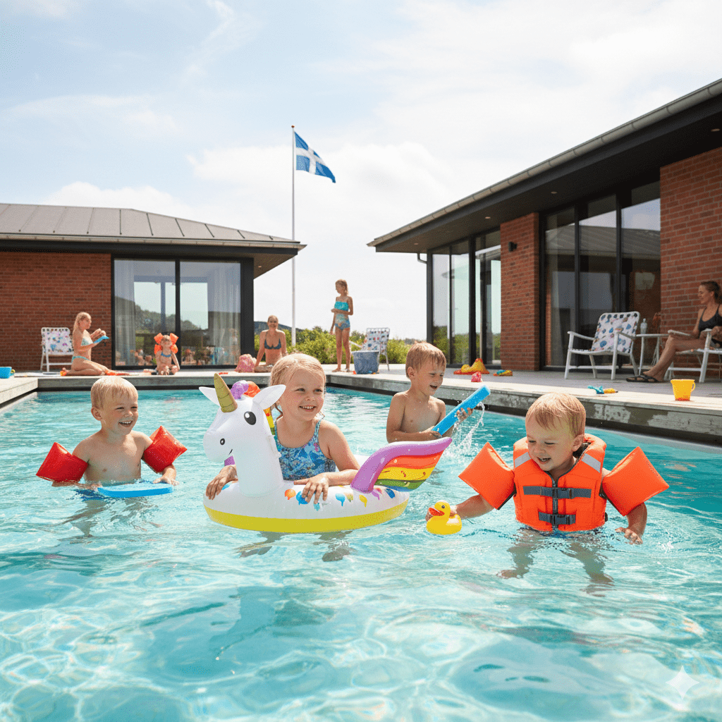 Schwimmhilfen für Kinder im Pool - Sicherheit in Dänemark