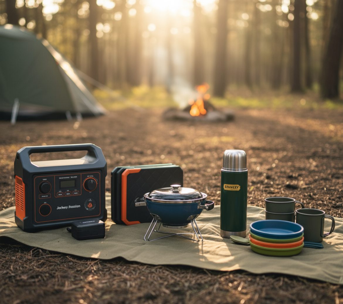 Marcel mit Wildcamping-Ausrüstung in Dänemark - persönlich getestet auf 15+ Reisen